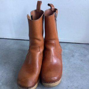 Hasbeens Clog boots with zipper